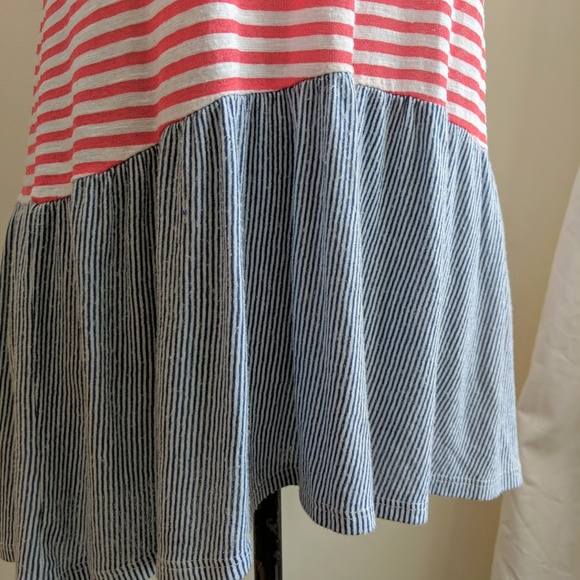 [Lime & Chili] Striped Peplum Sleeveless Tank Sz S - Picture 3 of 6